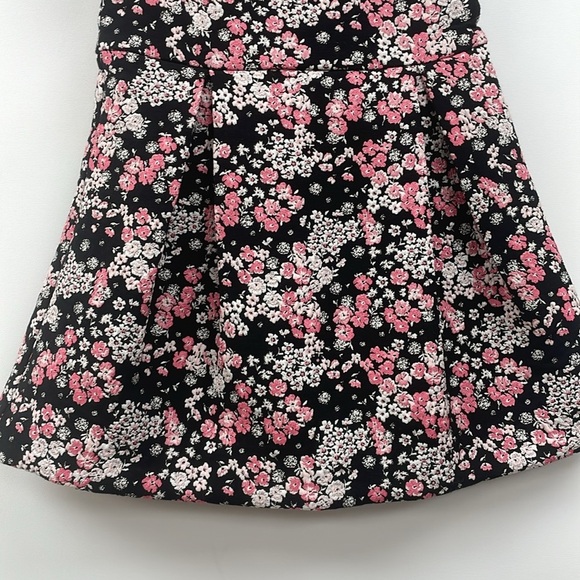 NWT Girl's Janie & Jack Floral Jacquard Crewneck Pleated Fit & Flare Dress 2T - Picture 4 of 8